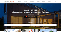 Desktop Screenshot of proalu.cz
