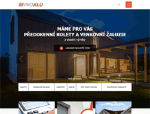 Tablet Screenshot of proalu.cz